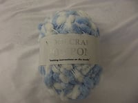 Woolcraft POMPOM Super Soft Baby Double Knitting Wool Yarn 200g - 05 Blue and White