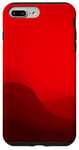 Coque pour iPhone 7 Plus/8 Plus Art abstrait rouge esthétique minimaliste