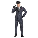 Boland 84448 Gangster/Mafia Adult The Boss Costume, Striped, Multicoloured, XL