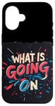 Coque pour iPhone 16 Costume de discours Cool What is going on