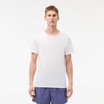 Lacoste Pack de 3 t-shirts d'intérieur stretch Taille XXL Blanc/gris Chine/noir