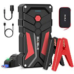 BIUBLE Booster Batterie 3000A 26800mAh, 12V Démarreur de Voiture Portable, Jump Starter pour Véhicule(Tout Gaz ou 8.0L Diesel) avec Lampe LED, Pinces de Sûreté Intelligentes, Sac de Transport