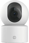 Xiaomi Smart Camera C301-Caméra De Surveillance Avec Résolution 2K 2304P (3Mp), 360°, Vision Nocturne, Détection De Mouvement Avec Ia, Prend En Charge La Carte Sd, Blanc