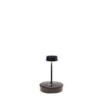 Zafferano, Lampe Swap Mini, Lampe de Table Rechargeable et Sans Fil avec Contrôle Tactile, Convient pour le Salon et l'Extérieur, Dimmer, 2700 K, Hauteur 14,8 cm, Couleur Noir