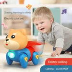 Kids Electric Superman Dog Sound and Light QB-25 D Toy For Child.