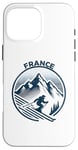 Coque pour iPhone 16 Pro Max France Ski Ski d'hiver