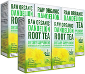 Organic Dandelion Root Tea Detox | Raw Vitamin Rich Digestive | 5 Pack 100 Bags