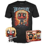 POP & Tee: Deadpool - Heavy Metal -XL - Collectable Vinyl Figure - Official Merchandise - Toys for Kids & Adults - Movie Fans - Model Figure for Collectors