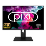 piXL PX27UDH4K 27 Inch Frameless IPS Monitor, 4K, LED Widescreen
