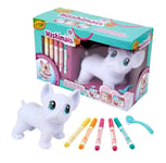 CRAYOLA - Washimals Jumbo Pets, Set Big Wilbur avec 5 Feutres Lavables et Brosse, Jeux et Cadeau pour Enfants, à partir de 3 Ans, 74-0227