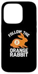 iPhone 14 Pro Follow the Orange Rabbit - Bitcoin Cryptocurrency Crypto Case