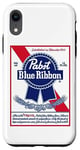 Coque pour iPhone XR Pabst Fashion Label – Œuvre d'art vintage en ruban bleu