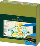 Faber-Castell 167191 - Crayons à encre de Chine Pitt Artist Pen Brush, boîte d'atelier de 24, set de pinceaux