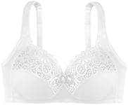 Dorina GEORGINA soutien gorge grand maintien Soutien-gorge sans armatures Femme NA Blanc (White) Taille fabricant: 105C lot de