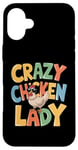 Coque pour iPhone 16 Plus Crazy Chicken Lady Farm Œufs frais Coq Agriculteur de volaille