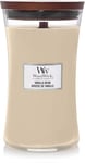 WoodWick Scented Candle with Crackling Wick, Vanilla Bean Large Hourglass Candl