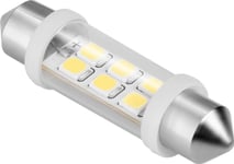 Teesa Led-Lampa För Bil 12V 10*40, 6Xsmd Sv8.5, Vit