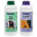 Nikwax Tech Wash / TX Direct Wash-in - Cleaner and Reproofer - 1 Litre