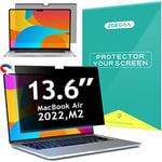 ZOEGAA MacBook Air M2 Privacy Screen, Magnetic Removable MacBook Air 13.6 Inch Privacy Screen&Anti Blue Light MacBook Air Privacy Screen 13.6 Inch With Webcam Cover for MacBook Air 13.6" M2 Chip A2681