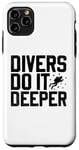 Coque pour iPhone 11 Pro Max Les plongeurs le font plus profondément sous l'eau Diver Scuba