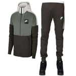 NIKE Air FZ Hood Suit Green/Olive Men’s Tracksuit Full Zip Hoodie and Joggers