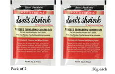 2 X Aunt Jackie's Flaxseed Don’t Shrink Elongating Curling Gel 1.75 oz/50g each