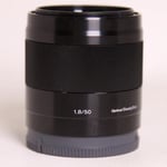 Sony Used E 50mm f/1.8 OSS Prime Lens Black