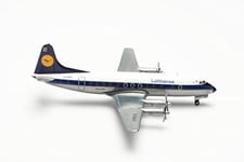 Herpa Miniaturmodelle FlyBe Bombardier Lufthansa Vickers Viscount 800 – D-ANAC, 572255, Multicolore