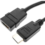 Cablemarkt - Câble hdmi 1.4 de 3 m de long avec connexion hdmi-a mâle vers hdmi femelle en noir