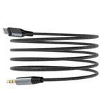 Audiokabel 3.5mm till Lightning - 1m - Grå