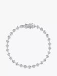 Jools by Jenny Brown Cubic Zirconia Round Link Tennis Bracelet, Silver