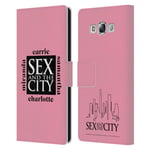 SEX AND THE CITY: TV SERIES GRAPHICS LEATHER BOOK CASE FOR SAMSUNG PHONES 3