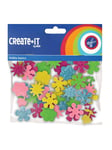 Haza Witbaard Foam stickers Flowers Glitter 25 pcs.