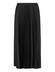 Mango Pleated Midi Skirt Svart