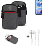 Belt bag + headphones for Oppo A54s Phone case