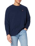 Levi's Men's Big & Tall Original Housemark Crew Sweatshirt, Blue, 3XL