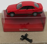 rare MICRO HERPA HO 1/87 BMW 325 I E36 ROUGE 4 portes #3089  in box