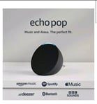 Echo Pop Full Sound Wi-Fi Bluetooth Smart Speaker Alexa  Charcoal