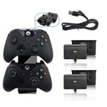 Dual Dock Chargeur Station Pour Manette Xbox One Joy-Stick + 2 Batteries