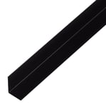 Alberts 472955 Profilé d'angle Aluminium anodisé noir-1000 x 25 x 25 x 1 mm, Noir