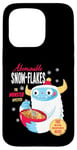 Coque pour iPhone 15 Pro Cute Abominable Yeti. Bigfoot hide and seek on Snow, Flake