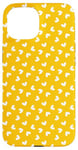 iPhone 15 Sweet Yellow and White Heart Case