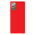 Coque silicone unie Mat Rouge compatible Samsung Galaxy Note 20 - Neuf