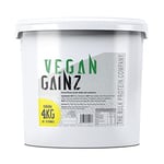 Vegan Gainz 4kg - Plant Based Protein Powder - Weight Gainer- 32 Servings & 30g Protein Per Serving - The Bulk Protein Company (Banana)