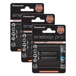 Eneloop Lot de 3 Blisters de 2 Piles Rechargeables Pro Micro AAA 930 mAh