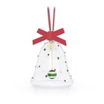 Swarovski Holiday Cheers Dulcis Bell Ornament, Multi-Coloured Crystals and Red Grosgrain Ribbon, from the Holiday Cheers Collection