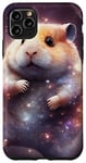 Coque pour iPhone 11 Pro Max Boho Hamster Mignon Souris Rétro Galaxie Astronaute