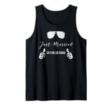 Funny Couple Engagement gift tee Just Married Tank Top