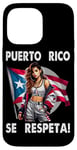 iPhone 14 Pro Max Puerto Rico Se Respeta PR Flag Boricua Girl Protest Case