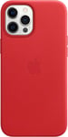 Official Genuine Brand New Apple iPhone 12 Pro Max Leather Case MagSafe Scarlet